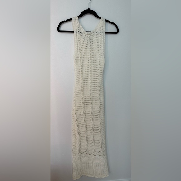 Various Dresses & Skirts - Elegant Cream Knit Maxi Dress